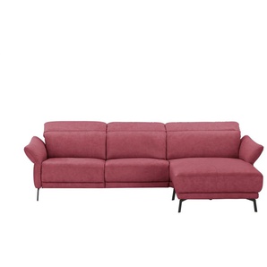 Wohnwert Ecksofa Leder Bellana ¦ rot ¦ Maße (cm): B: 285 H: 101 T: 161.0
