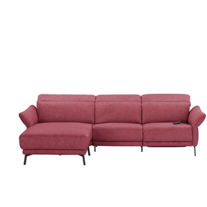 Wohnwert Ecksofa Leder Bellana ¦ rot ¦ Maße (cm): B: 291 H: 101 T: 176.0