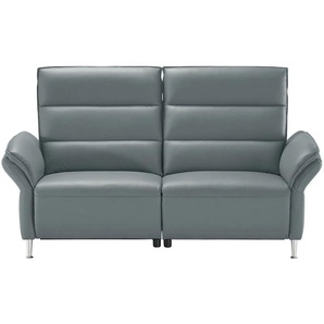 Wohnwert Einzelsofa Leder Marlena ¦ grau ¦ Maße (cm): B: 208 H: 107 T: 97.0