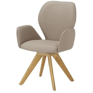 Wohnwert Esszimmerstuhl  Lea ¦ beige ¦ Maße (cm): B: 62 H: 92 T: 46.0