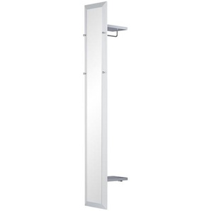 Wohnwert Spiegelgarderobe  Intro ¦ silber ¦ Spanplatte,Glas ¦ Maße (cm): B: 33 H: 195 T: 35.0