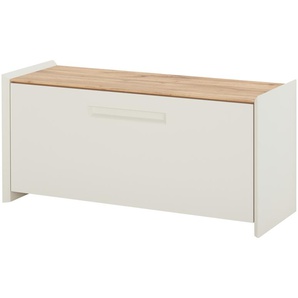 Wohnwert Garderobenbank  Azzura - creme - Materialmix - 97 cm - 46 cm - 35 cm | Möbel Kraft