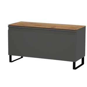 Wohnwert Garderobenbank Leo - grau - Materialmix - 93 cm - 49 cm - cm 36,0 | Möbel Kraft