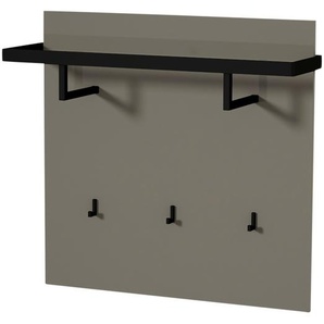 Wohnwert Garderobenpaneel  Leo ¦ grau ¦ MDF-Platte ¦ Maße (cm): B: 93 H: 88 T: 25.0