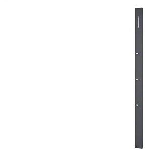 Wohnwert Garderobenpaneel   Nicolo ¦ grau ¦ MDF-Platte ¦ Maße (cm): B: 10 H: 165 T: 5.0