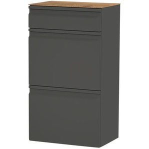 Wohnwert Hängeschrank  Leo ¦ grau ¦ Maße (cm): B: 53 H: 94 T: 36.0
