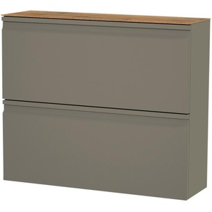 Wohnwert Hängeschuhschrank  Leo ¦ grau ¦ Maße (cm): B: 93 H: 79 T: 28.0