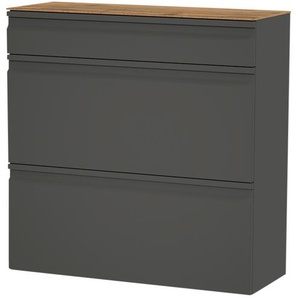 Wohnwert Hängeschuhschrank  Leo ¦ grau ¦ Maße (cm): B: 93 H: 94 T: 36.0