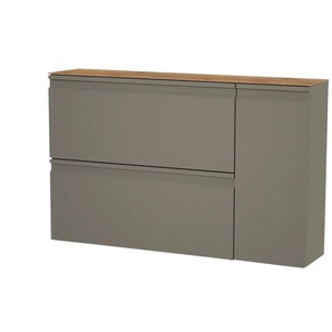 Wohnwert Hängeschuhschrank  Leo ¦ grau ¦ Maße (cm): B: 125 H: 79 T: 28.0
