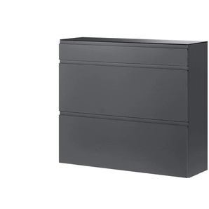 Wohnwert Hängeschuhschrank Nicolo - grau - Materialmix - 110 cm - 96 cm - cm 33,0 | Möbel Kraft