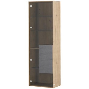 Wohnwert Hängevitrine  Ardesia ¦ holzfarben ¦ Maße (cm): B: 57 H: 178 T: 37.0