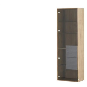 Wohnwert Hängevitrine Ardesia - holzfarben - Materialmix - 57 cm - 178 cm - cm 37,0 | Möbel Kraft