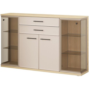 Wohnwert Highboard  Carré ¦ creme ¦ Maße (cm): B: 184 H: 113 T: 40.0