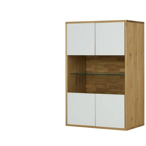 Wohnwert Highboard  Kreta ¦ weiß ¦ Maße (cm): B: 72 H: 110 T: 43.0