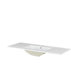 Wohnwert Keramik-Waschtisch Capri - weiß - Materialmix - 120 cm - 1,8 cm - cm 46,2 | Möbel Kraft