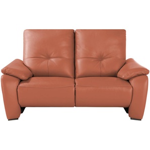 Wohnwert Ledersofa  Halina ¦ orange ¦ Maße (cm): B: 169 H: 98 T: 98