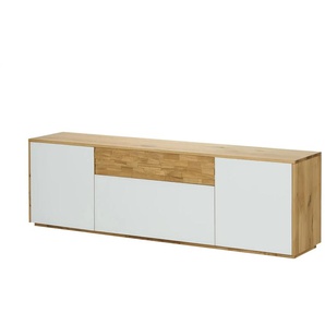 Wohnwert Lowboard Kreta - weiß - Materialmix - 210 cm - 64 cm - cm 43,0 | Möbel Kraft