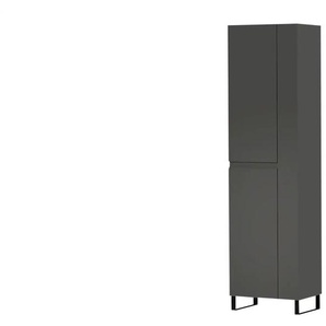 Wohnwert Mehrzweckschrank - grau - Materialmix - 52 cm - 192 cm - cm 36,0 | Möbel Kraft