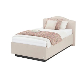 Wohnwert Polsterbett mit Bettkasten  Tauris 2.0 - rosa/pink - Materialmix - 133 cm - 106 cm | Möbel Kraft