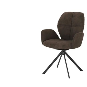 Wohnwert Polsterstuhl  Luisa ¦ braun ¦ Maße (cm): B: 62 H: 90 T: 60.0