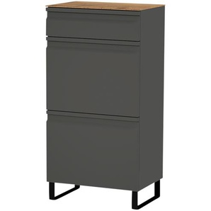 Wohnwert Schuhschrank  Leo ¦ grau ¦ Maße (cm): B: 53 H: 104 T: 36.0