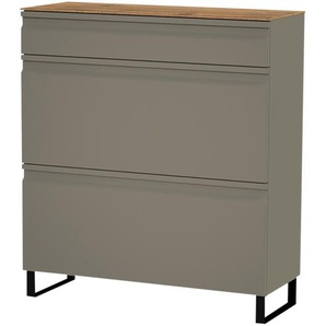 Wohnwert Schuhschrank  Leo ¦ grau ¦ Maße (cm): B: 94 H: 104 T: 36.0