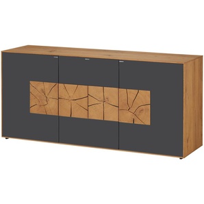 HARTMANN Sideboard Caya ¦ grau ¦ Maße (cm): B: 175 H: 81 T: 49.0