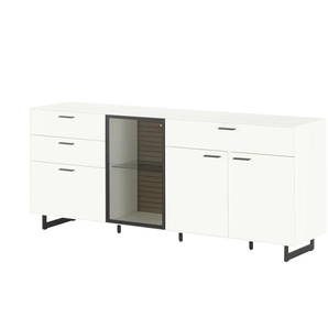Wohnwert Sideboard Spektrum - weiß - Materialmix - 197 cm - 83 cm - cm 46,0 | Möbel Kraft