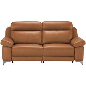 Wohnwert Sofa 3-sitzig mit elektrischer Relaxfunktion Arianna ¦ braun ¦ Maße (cm): B: 208 H: 98 T: 103