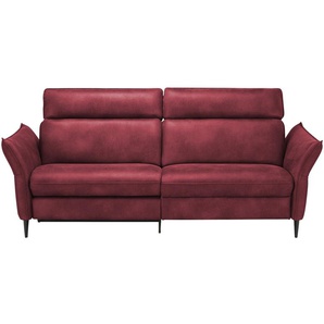 Hukla Sofa 3-sitzig  Solea ¦ rot ¦ Maße (cm): B: 224 T: 95.0