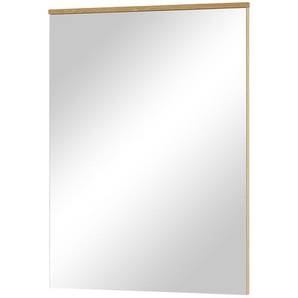 Wohnwert Spiegel  Valeo - holzfarben - Glas , Aluminium, Holzwerkstoff - 58 cm - 73 cm - 2,5 cm | Möbel Kraft