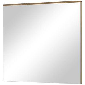 Wohnwert Spiegel 82 x 73 cm Valeo ¦ holzfarben ¦ Glas,Aluminium,Holzwerkstoff ¦ Maße (cm): B: 82 H: 73 T: 2.5