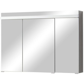 Wohnwert Spiegelschrank  Alea - schwarz - Materialmix - 100 cm - 72 cm - 15 cm | Möbel Kraft