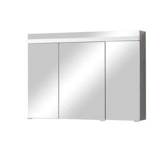 Wohnwert Spiegelschrank Alea - schwarz - Materialmix - 100 cm - 72 cm - cm 15,0 | Möbel Kraft
