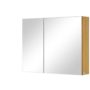 Wohnwert Spiegelschrank Capri - holzfarben - Materialmix - 90 cm - 70 cm - cm 18,0 | Möbel Kraft