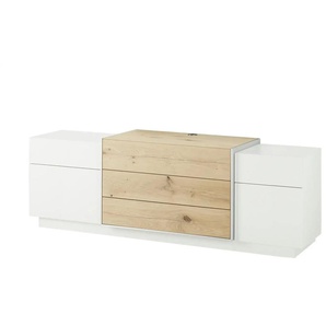 Wohnwert TV-Element Media Design - weiß - Materialmix - 198 cm - 61 cm - cm 48,0 | Möbel Kraft