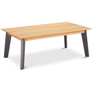 Wohnzimmertisch in Weiß geölt und Grau 140 cm breit