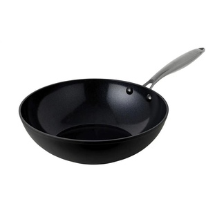 Hensslers Wokpfanne   ¦ schwarz ¦ Aluminium,Edelstahl Ø: 28
