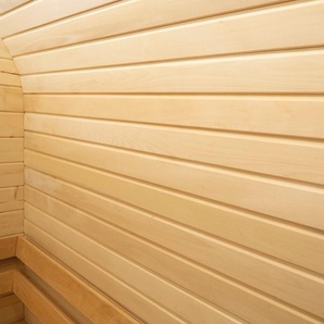 WOLFF Verkleidungspaneel Innenausstattung Sauna Paneele für Außensauna Luago 2x2 beige (naturbelassen) Verblendsteine Paneele