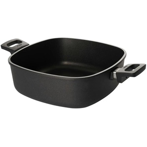 WOLL Gussbräter viereckig Nowo  ¦ schwarz ¦ Aluminium-Guss ¦ Maße (cm): H: 10  Ø: 28