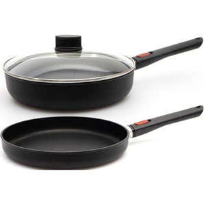WOLL MADE IN GERMANY Pfannen-Set Eco Lite, Aluminium (Set, 3-tlg., 2 Pfannen 1 Glasdeckel), Induktion, Made in Germany