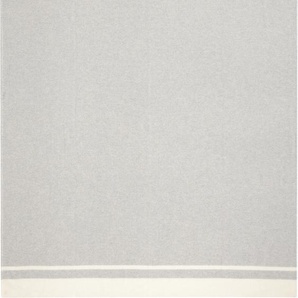 Wolldecke BIEDERLACK Arezzo Stripe Wohndecken Gr. B/L: 150 cm x 200 cm, grau (grau, natur) Wolldecken