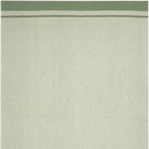 Wolldecke BIEDERLACK Arezzo Stripe Wohndecken Gr. B/L: 150 cm x 200 cm, grün Wolldecken mit recycelter Wolle