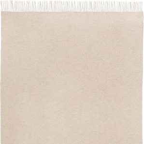 Wolldecke SCHÖNER WOHNEN-KOLLEKTION Peace Wohndecken Gr. B/L: 150 cm x 200 cm, beige Decken aus hochwertiger Merinowolle