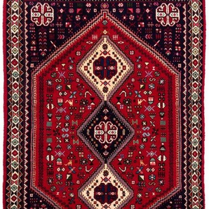 Wollteppich Abadeh Medaillon Rosso scuro 144 x 98 cm, morgenland, rechteckig, Höhe: 10 mm, Handgeknüpft