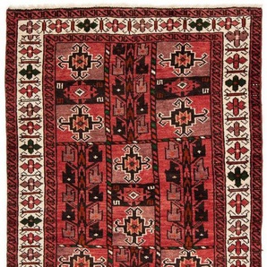 Wollteppich Belutsch Durchgemustert Rosso 185 x 114 cm, morgenland, rechteckig, Höhe: 8 mm, Handgeknüpft