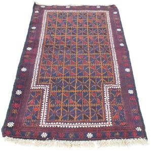Wollteppich Belutsch Teppich handgeknüpft braun, morgenland, rechteckig, Höhe: 11 mm, handgeknüpft