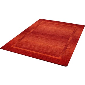 Wollteppich DEKOWE Vardan Teppiche Gr. B/L: 120 cm x 170 cm, 12 mm, 1 St., rot Esszimmerteppiche reine Wolle, weich und kuschelig, Wohnzimmer
