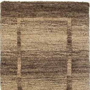 Wollteppich DEKOWE Vardan Teppiche Gr. B/L: 240 cm x 340 cm, 12 mm, 1 St., braun Esszimmerteppiche reine Wolle, weich und kuschelig, Wohnzimmer