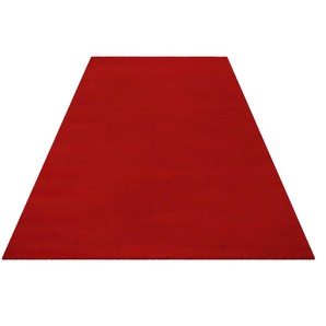 Wollteppich ESPRIT Greenwood Rug Teppiche Gr. B/L: 120 cm x 180 cm, 20 mm, 1 St., rot Esszimmerteppiche modern, kuschelig aus Schurwolle, pflegeleicht, Wohn-, Schlafzimmer